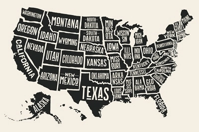 usa state map