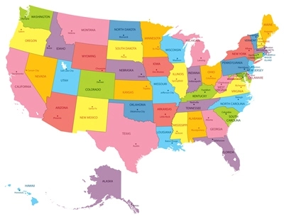 usa state map