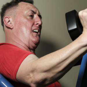 a professional appealing image of a caucasian man or woman exercising in a gym 170 300x300