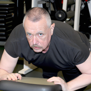 a professional appealing image of a caucasian man or woman exercising in a gym 579 300x300