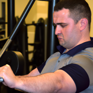 a professional appealing image of a caucasian man or woman exercising in a gym 921 300x300