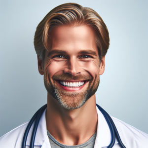 doctor, finland,age 39,hair blonde,eyes gray, 135