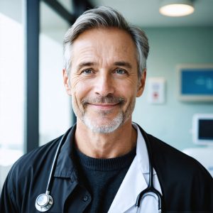 doctor, poland,age 60,hair grey,eyes grey, 512